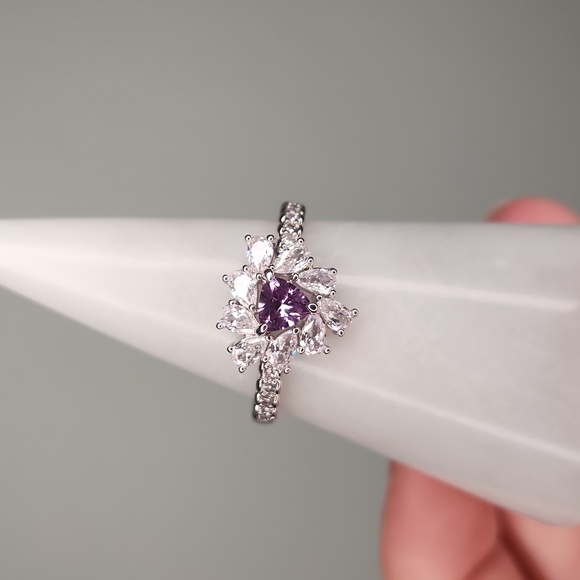 NWT Bomb Party 'The One I Love' Alexandrite Corundum Rhodium Ring - Size 11 - Picture 10 of 10